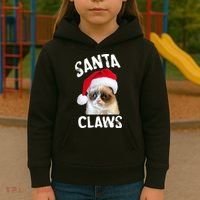 Santa Claws Kids Hoodie thumb 3