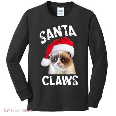 Santa Claws Kids Long Sleeve Shirt