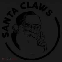 Santa Claws Drinking Funny Christmas Bucket Hat thumb 4