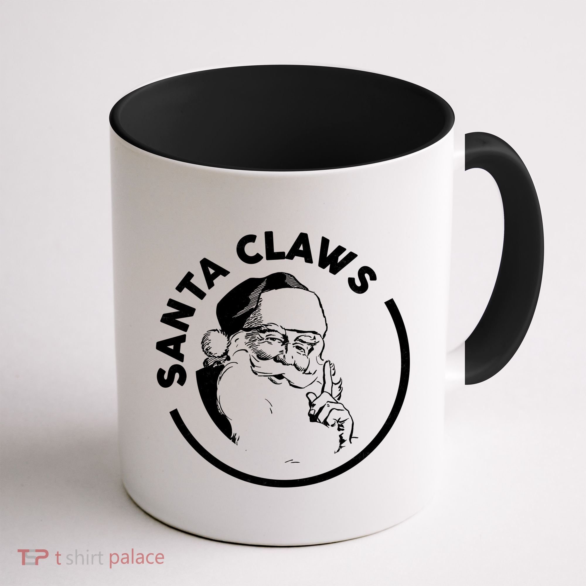 Santa Claws Drinking Funny Christmas Coffee Mug