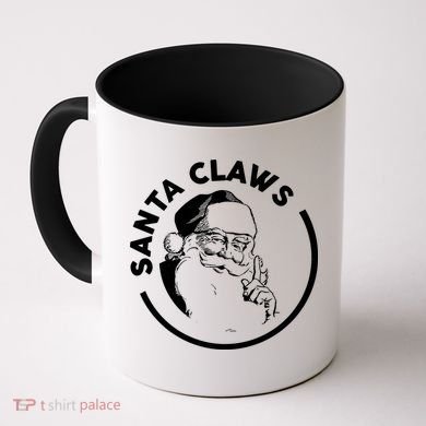 Santa Claws Drinking Funny Christmas Coffee Mug