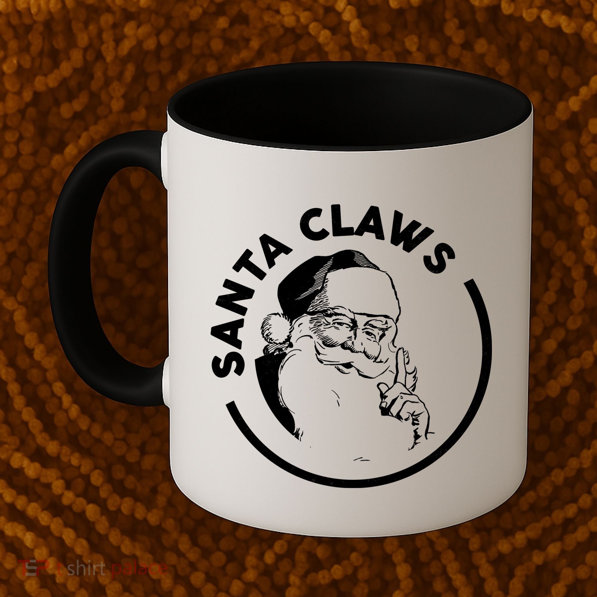 Santa Claws Drinking Funny Christmas Coffee Mug