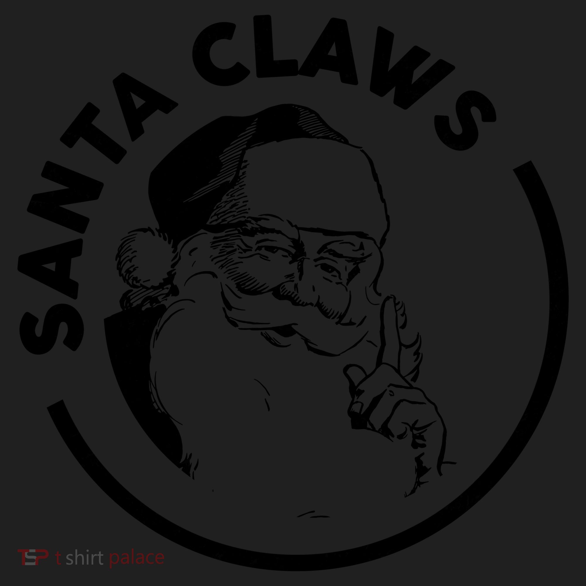 Santa Claws Drinking Funny Christmas Beanie