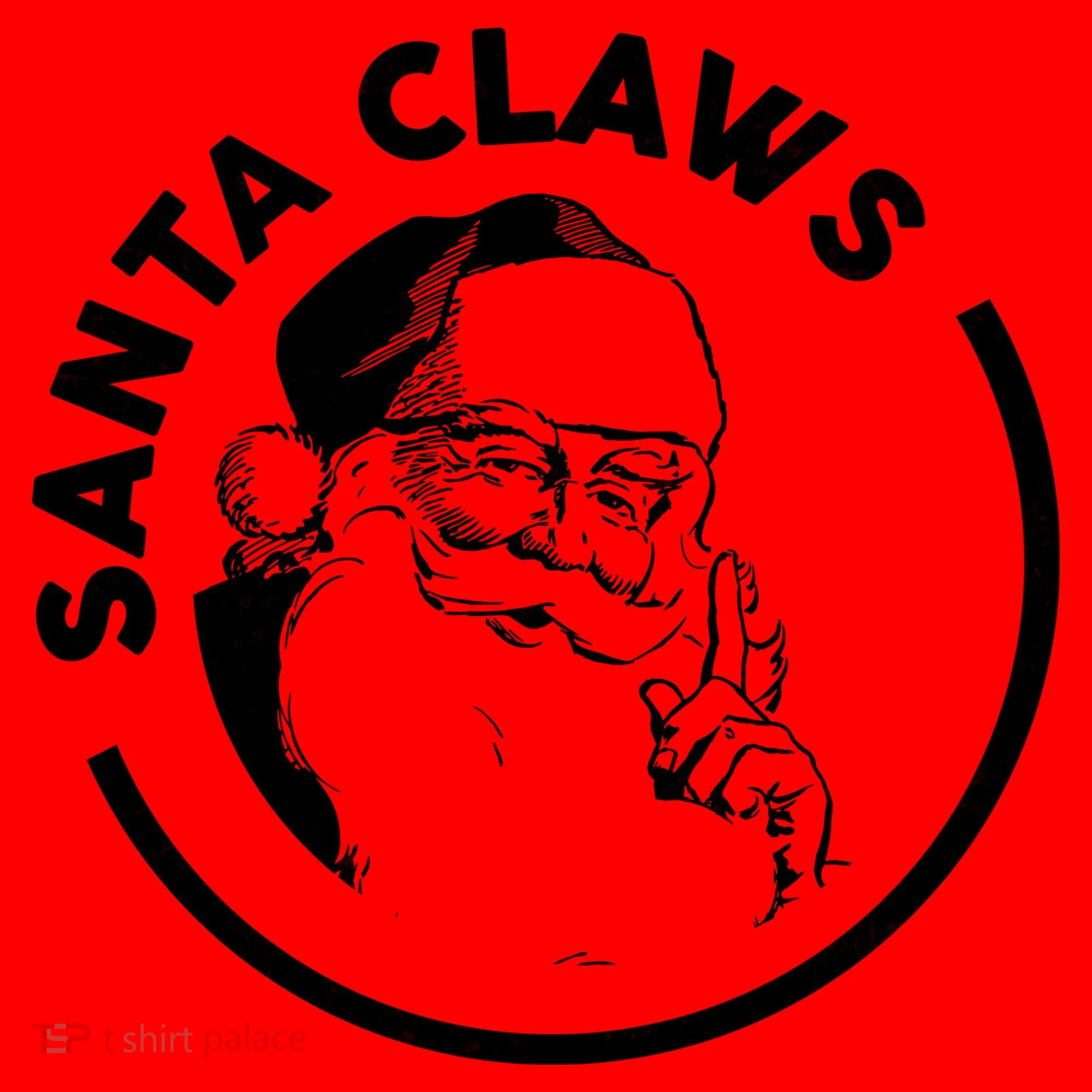 Santa Claws Drinking Funny Christmas Doggie Tank