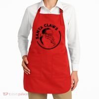 Santa Claws Drinking Funny Christmas Apron thumb 2