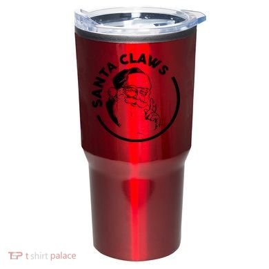 Santa Claws Drinking Funny Christmas Tumbler