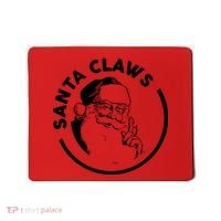 Santa Claws Drinking Funny Christmas Mousepad thumb 0