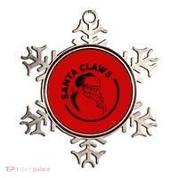 Santa Claws Drinking Funny Christmas Ornament thumb 0