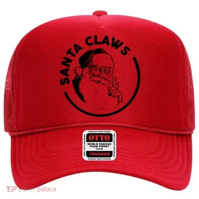 Santa Claws Drinking Funny Christmas Hat