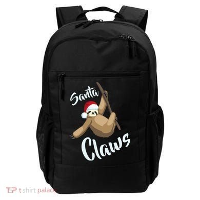 Santa Claws Sloth Christmas Backpack