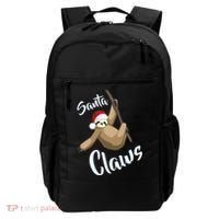 Santa Claws Sloth Christmas Backpack thumb 0