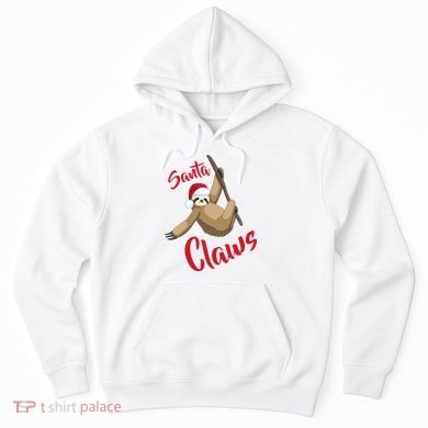 Santa Claws Sloth Christmas Hoodie