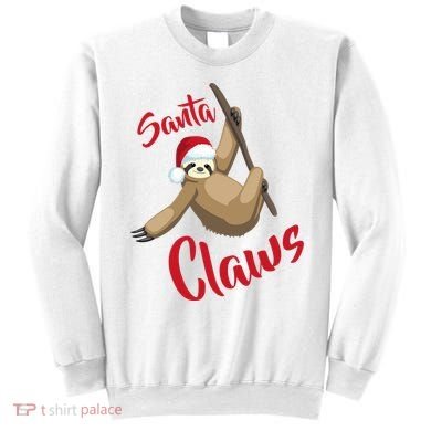 Santa Claws Sloth Christmas Sweatshirt