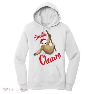 Santa Claws Sloth Christmas Women's Hoodie