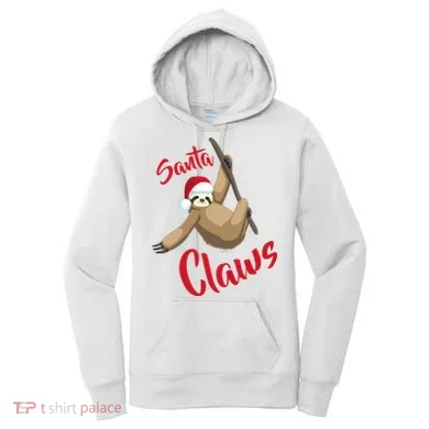 Santa Claws Sloth Christmas Women's Hoodie