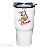 Santa Claws Sloth Christmas Tumbler thumb 0