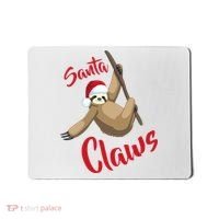 Santa Claws Sloth Christmas Mousepad thumb 0