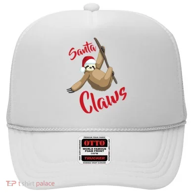 Santa Claws Sloth Christmas Hat