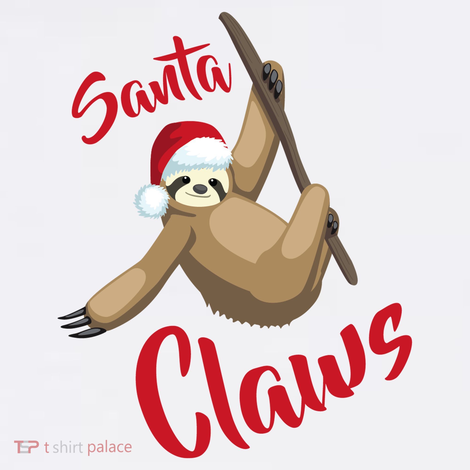 Santa Claws Sloth Christmas Visor