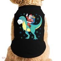 Santa Dinosaur Pandemic Doggie Tank thumb 0