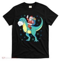 Santa Dinosaur Pandemic T-Shirt thumb 0