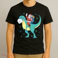 Santa Dinosaur Pandemic T-Shirt thumb 3