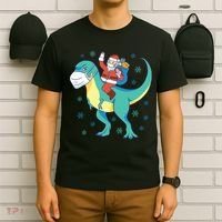 Santa Dinosaur Pandemic T-Shirt thumb 6