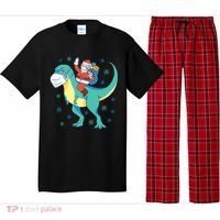 Santa Dinosaur Pandemic Pajama Set thumb 0
