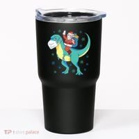 Santa Dinosaur Pandemic Tumbler thumb 0