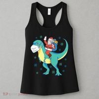 Santa Dinosaur Pandemic Women's Tank Top thumb 3