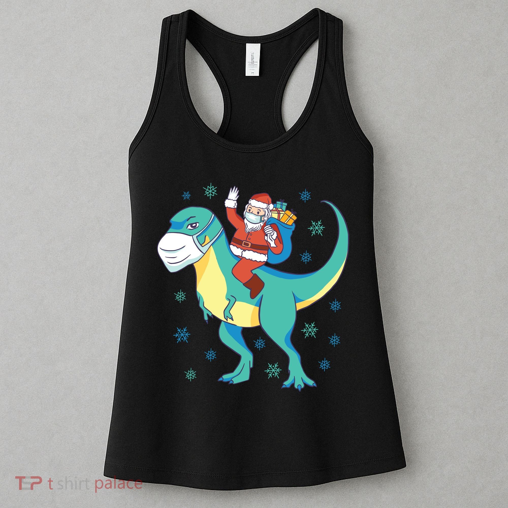 Santa Dinosaur Pandemic Women's Tank Top