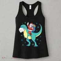 Santa Dinosaur Pandemic Women's Tank Top thumb 3