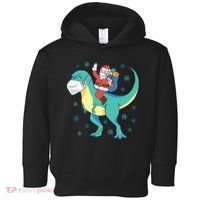 Santa Dinosaur Pandemic Toddler Hoodie thumb 0