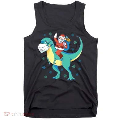 Santa Dinosaur Pandemic Tank Top