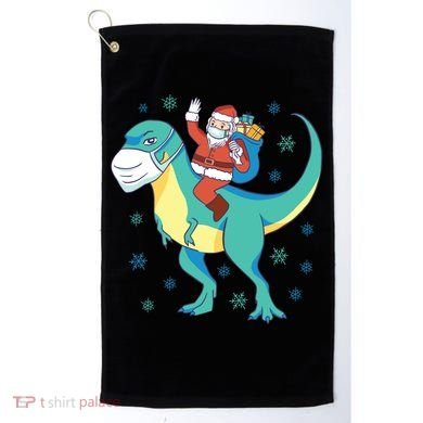 Santa Dinosaur Pandemic Golf Towel
