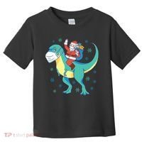 Santa Dinosaur Pandemic Toddler T-Shirt thumb 0