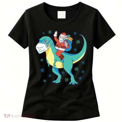 Santa Dinosaur Pandemic Women's T-Shirt