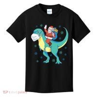 Santa Dinosaur Pandemic Kids T-Shirt thumb 0