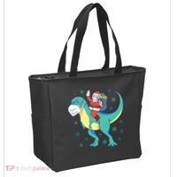 Santa Dinosaur Pandemic Tote Bag thumb 2