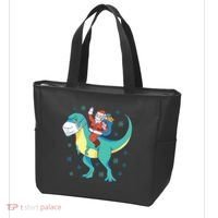 Santa Dinosaur Pandemic Tote Bag thumb 3