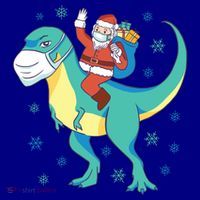 Santa Dinosaur Pandemic Coffee Mug thumb 5