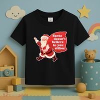 Santa Doesn't Believe In You Either Toddler T-Shirt thumb 3