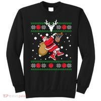 Santa Dunking Basketball Ugly Christmas Sweatshirt thumb 0