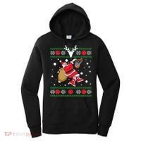 Santa Dunking Basketball Ugly Christmas Women's Hoodie thumb 0