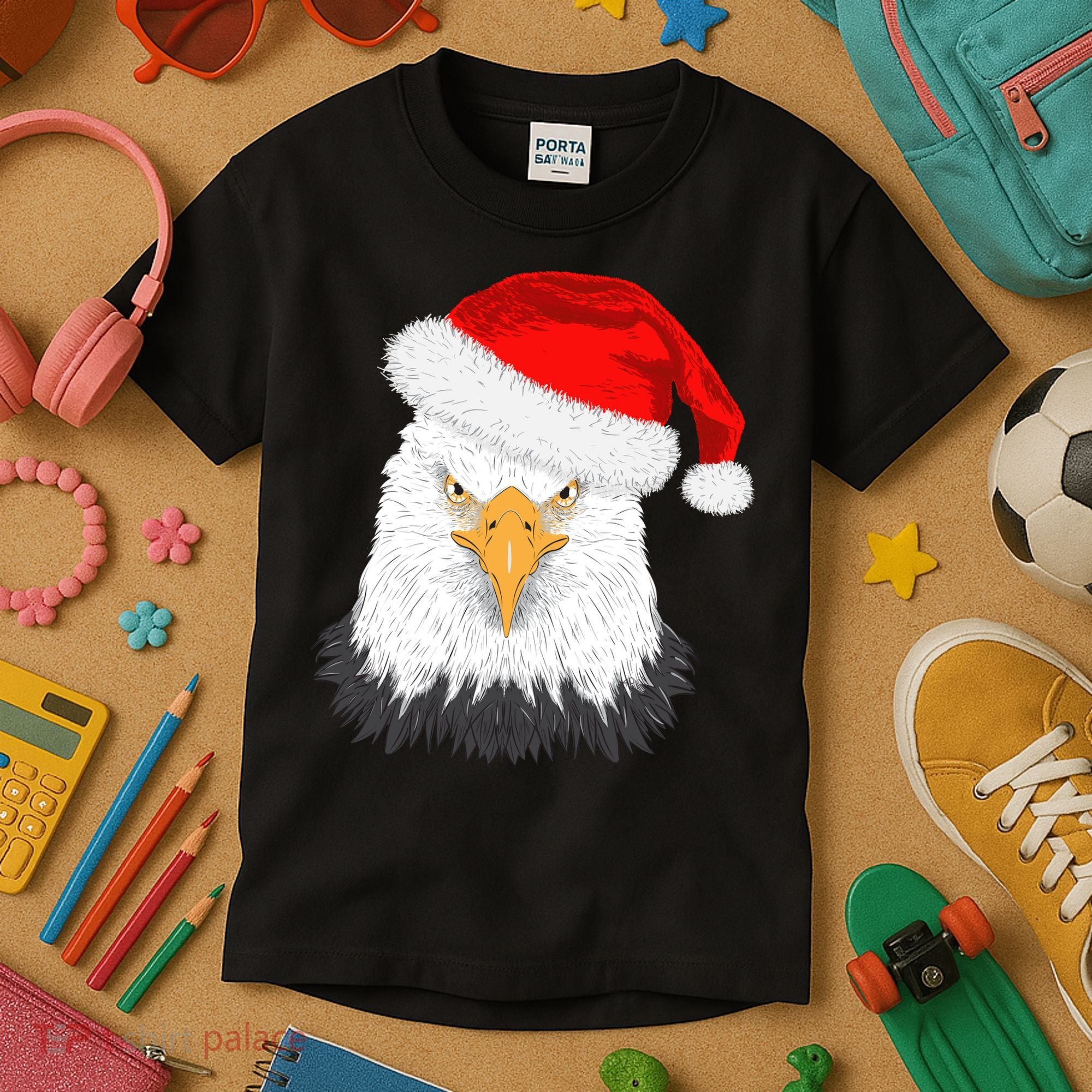 Santa Eagle Kids T-Shirt