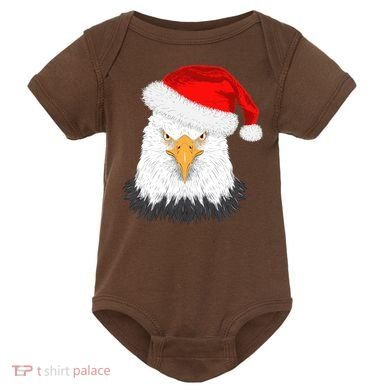 Santa Eagle Baby Bodysuit