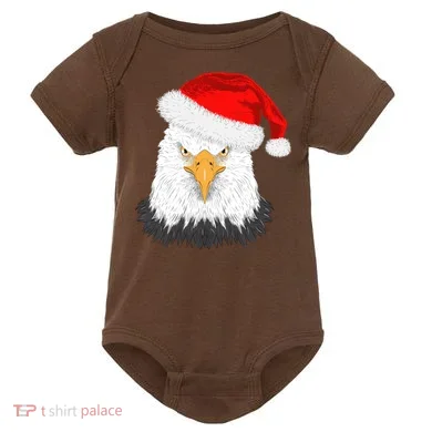 Santa Eagle Baby Bodysuit