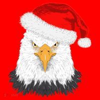 Santa Eagle Santa Hat thumb 1