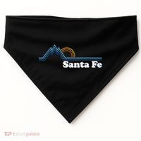 Santa Fe New Mexico Retro Logo USA-Made Doggie Bandana thumb 0