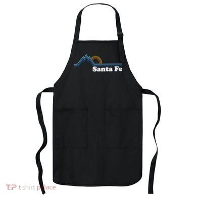 Santa Fe New Mexico Retro Logo Apron
